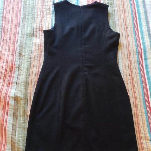 Gap Black Sleeveless Wool Jumper Dress Size 10 - Picture 3 of 4